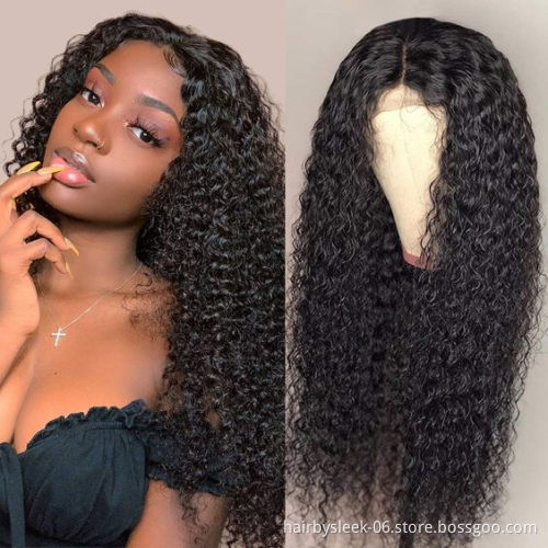 31inches Long curly Water Wave Side Part HighTemperature Ombre Blond Brown Wine red Lace Front Wig Synthetic hair wigs For Women